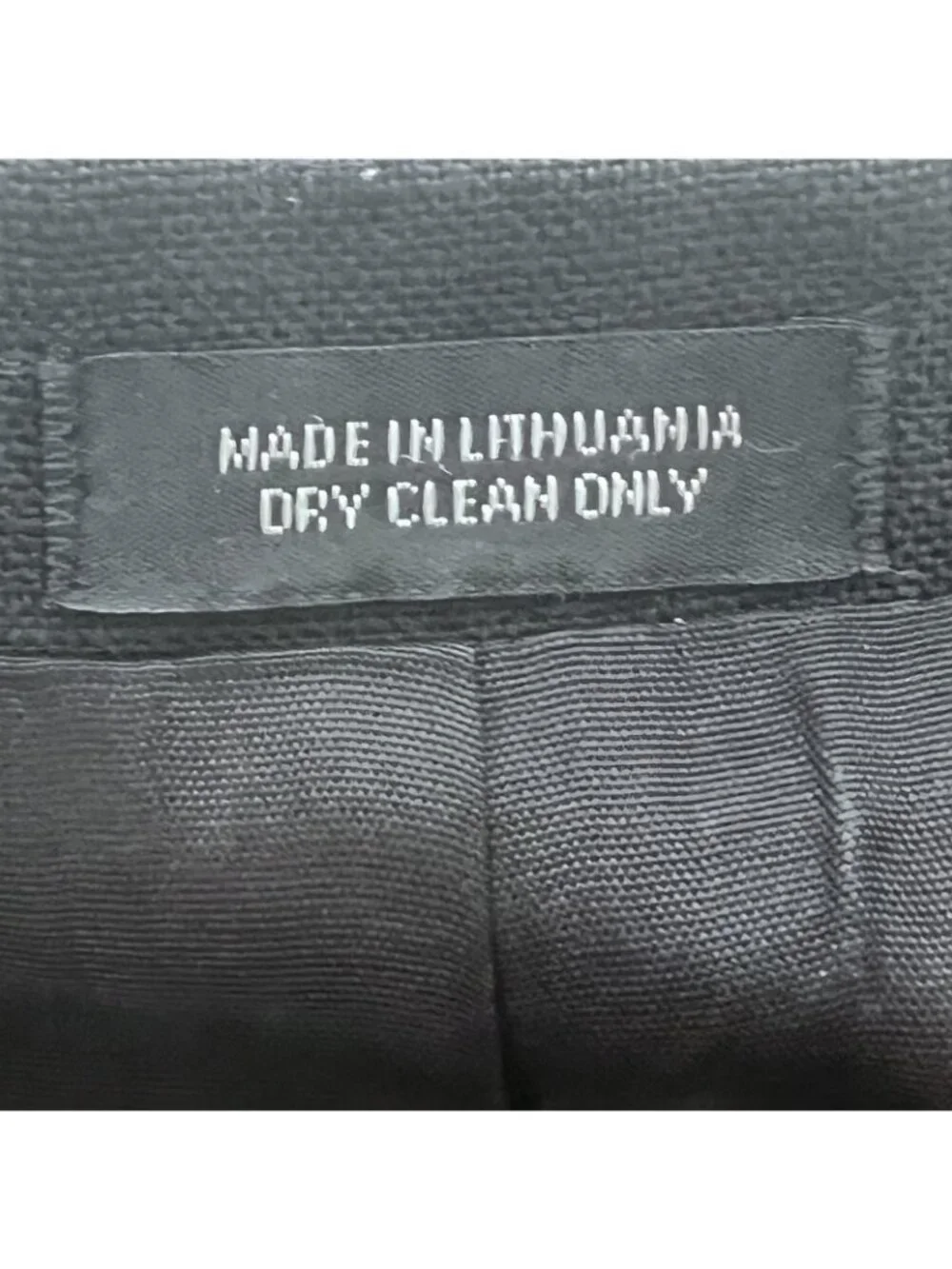 John Ashford Mens Classic Sport Coat Blazer 3 Button Black Linen Poly Blend 42R